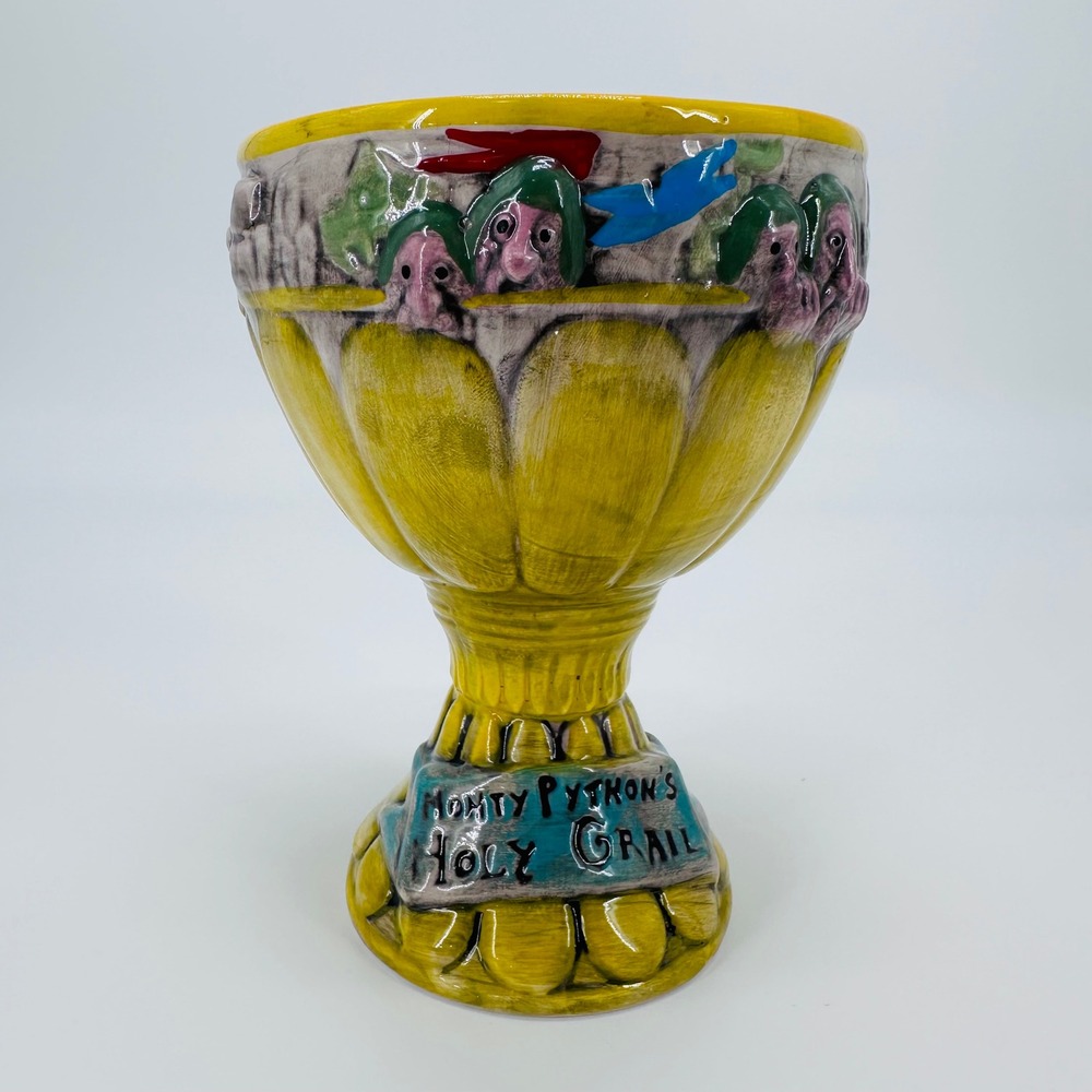 Monty Python and the Holy Grail Ceramic‎ Chalice French Taunters Yellow Goblet